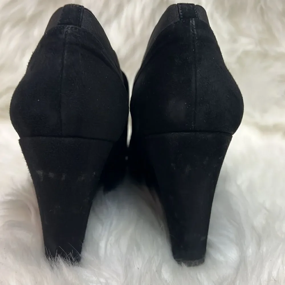 Stuart Weitzman black suede wedge shoes size 10 B33‎ - Picture 10 of 12